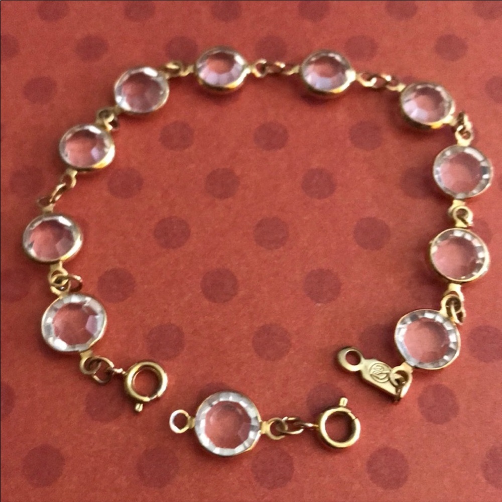 Swarovski Gold and Clear Crystal Bracelet